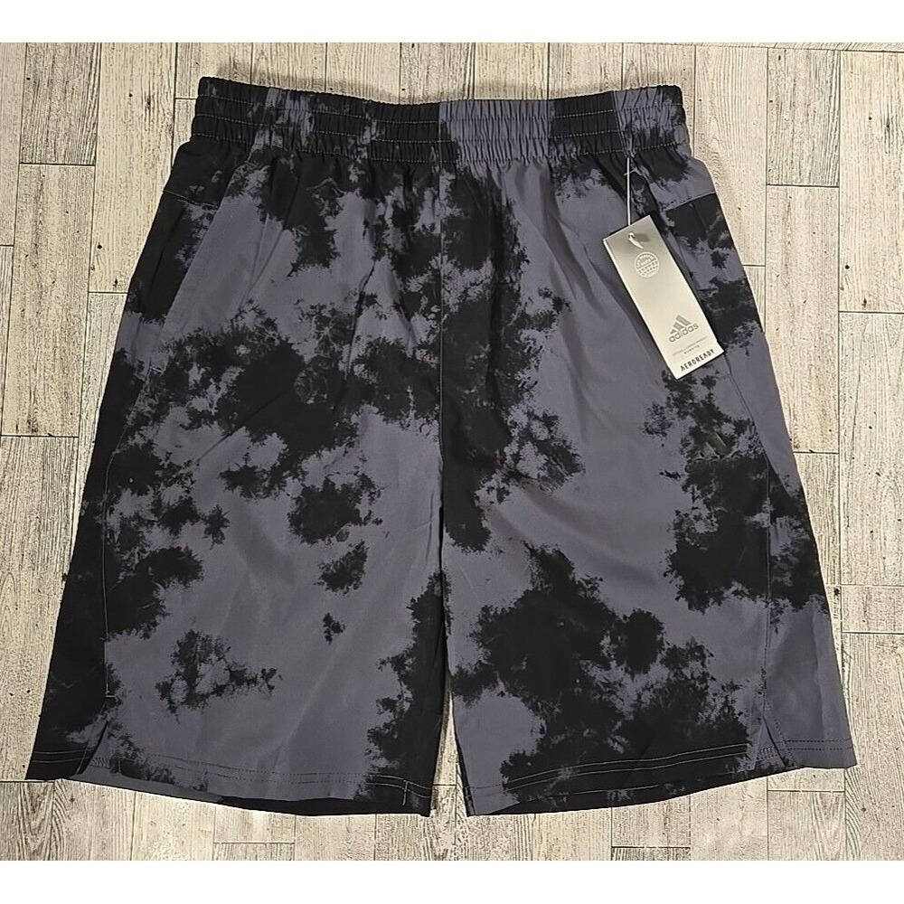 Adidas Shorts XL 18-20 Boys Youth Gray Black NEW